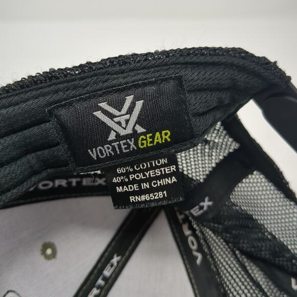 Vortex Logo Snapback Trucker Hat Brown One Size Mesh Back Colorblock - Picture 9 of 9